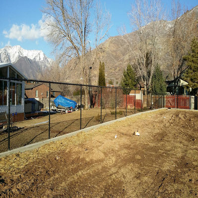 हीरा चक्रवात तार धातु श्रृंखला लिंक बाड़ 50x50 मिमी जाल आकार 1.8m