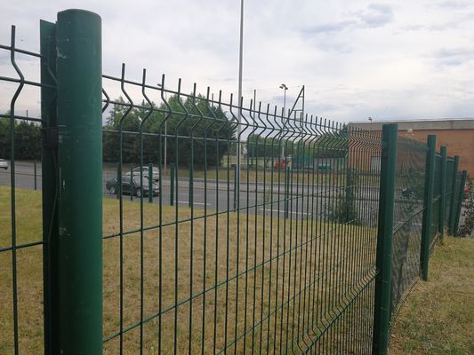 3 डी घुमावदार जस्ती वेल्डेड तार जाल बाड़ 3 डी त्रिकोण जाल