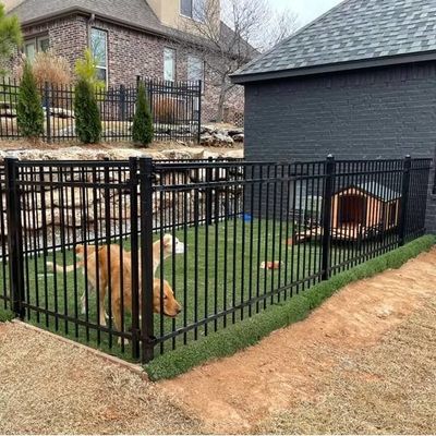 6 फीट रंग वर्ग प्लेट पाइप स्टील बाड़ सफेद स्क्वैश छड़ें