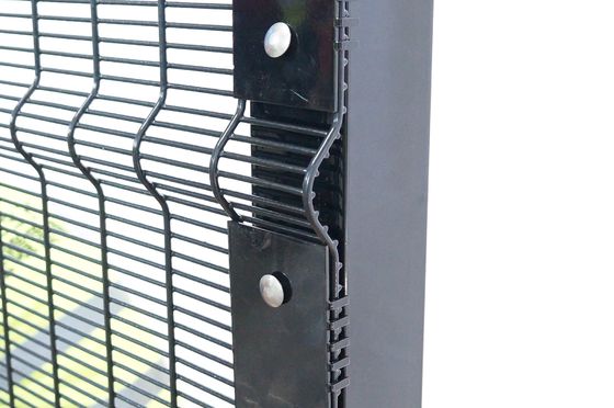 गर्म डुबोया जस्ती 358 वेल्डेड जाल स्पष्ट दृश्य बाड़ पैनल 1800 मिमी