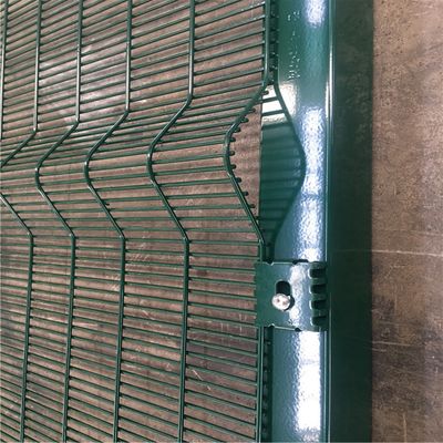 उच्च सुरक्षा पाउडर कोटिंग और जस्ती बाड़ स्पष्ट दृश्य बाड़ 358 विरोधी चढ़ाई बाड़