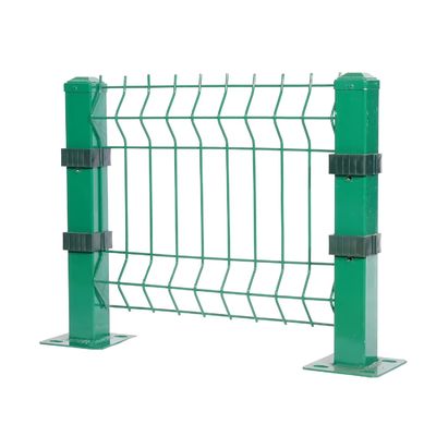 आसानी से इकट्ठा अनुकूलित धातु पीवीसी लेपित 3 डी वी झुकने वेल्डेड तार जाल बाड़ पैनल घुमावदार बाड़