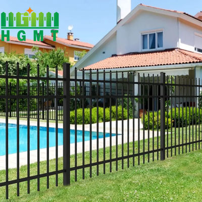 विरोधी जंग जस्ती इस्पात काढ़ा लोहे की भाला शीर्ष सुरक्षा बाड़ पैनल