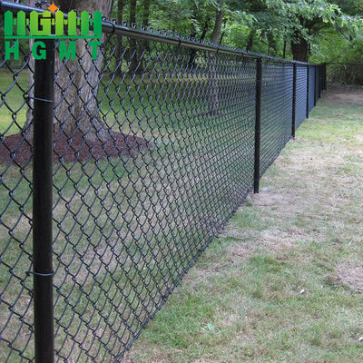 बाहरी 8 फीट ऊंची डायमंड चेन लिंक बाड़ गोपनीयता स्लेट के साथ