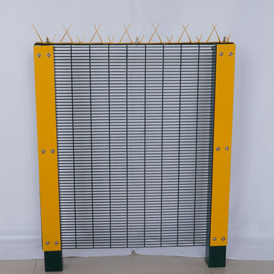 आसानी से स्थापित स्थिर टिकाऊ विरोधी चढ़ाई पाउडर लेपित वेल्डेड तार जाल 358 बाड़ पैनलों