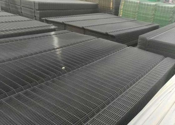 राजमार्ग 60 मिमी पोस्ट विरोधी चढ़ाई सुरक्षा बाड़ OHSAS 358 जाल बाड़