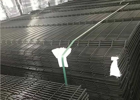 एंटी क्लाइंब जेल 358 सुरक्षा स्टील बाड़ पाउडर कोटिंग काला रंग ऊंचा 2.5 मी