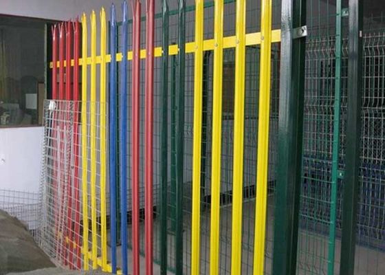 H2.7m वेल्डेड वायर मेष बाड़ डी सेक्शन पैलिसाड बाड़