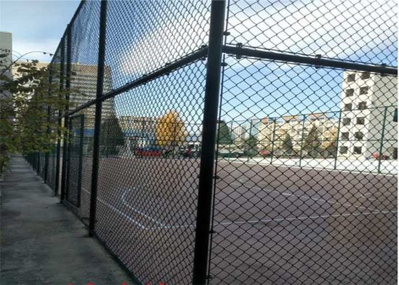 6 फीट जस्ती चेन लिंक बाड़ चक्रवात धातु चेन लिंक बाड़