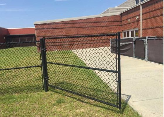 पीवीसी प्लास्टिक लेपित चेन लिंक बाड़ लगाना 60*60 मिमी जाल उद्यान के लिए