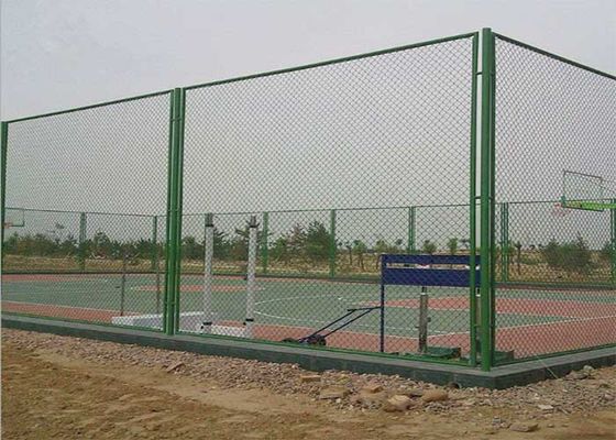 गर्म डुबोया जस्ती बुना 3.0 मिमी हीरा श्रृंखला लिंक बाड़