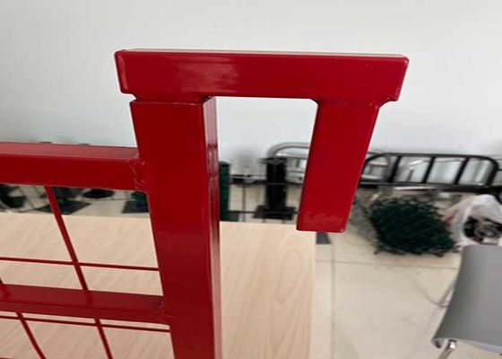 विनाइल लेपित 6x10 फीट टेम्प निर्माण बाड़