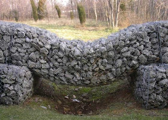 H1.5m डबल घुमावदार 4 मिमी गैबियन बास्केट गैबियन मेष बनिंग