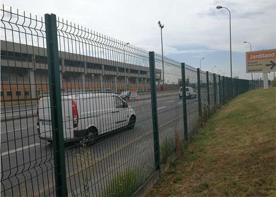 ओएचएसएएस हीट ट्रीट्ड वी मेष सिक्योरिटी फेंसिंग 1030 मिमी से 2430 मिमी ऊंचाई